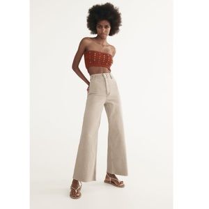 Zara Marine Straight jean in Stone.